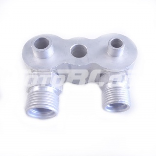 Соединительный коллектор RC-U08408, DKS 17C, FXF,вертикальные выходы , алюминий, резьба 3/4