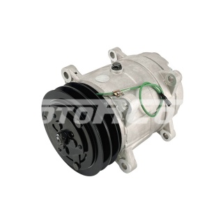 Компрессор RC-U08590 кондиционера CUMMINS (Ø шкива 132 мм, 2A, 24В, R 134a)