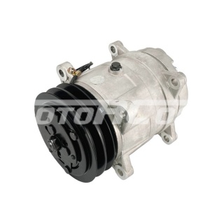 Компрессор RC-U08591 кондиционера CUMMINS (Ø шкива 132 мм, 2A, 12В, R 134a) 